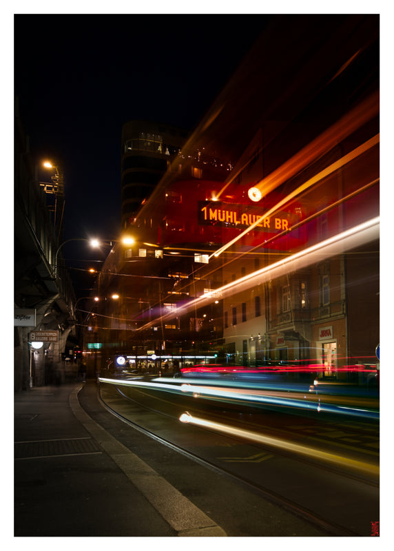 Innsbrucker Stadtlichter 3–Digitales Foto